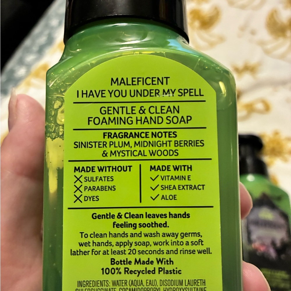 NWT Disney Maleficent Green Foaming Hand Soap (4) - Picture 2 of 4